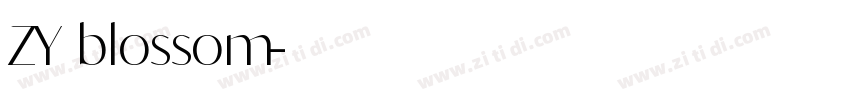 ZY blossom字体转换